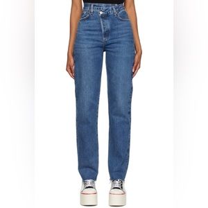 NWT AGOLDE Crisscross Straight Jeans